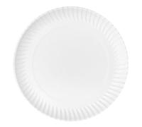 Monouso | 50 Platos de Cartón Redondos Blancos, Ø32cm 600g/m², Platos Desechables, De Papel, Ecológicos, Reciclables, Eventos y Catering, Biodegradables