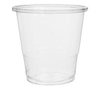 Monouso | 50 Vasos de Plástico PLA Transparente 250 ml | Biodegradables y Compostables | Ideales para Bebidas Frías, Smoothies y Take-Away | Pack de 50 unidades