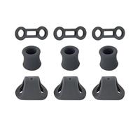 Monozoz Anillos de mosquetón de bloqueo para escalada, equipo de seguridad resistente, cuerdas de escalada negras, tope de fijación, para exploración de cuevas, fitness, rescate, deportes, escalador