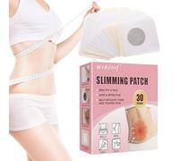 Monozoz Apósitos para la grasa abdominal, 30 unidades, pegatinas para el abdomen, anticelulitis Body Slim Pegatinas, apósitos vegetales que favorecen el