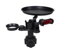 Monozoz Bandeja para Portavasos de Coche - Mesa Expansora Telescópica para Coche,Expansor de Soporte para Teléfono Inteligente y Botella | para Asiento Trasero Viajes Comida Bebida Teléfono