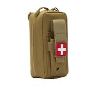 Monozoz Bolsas,Tactische Admin Beutel,IFAK ED C EMT Primeros Auxilios Bag Trauma Outdoor Survival Travel Camping Senderismo Caza Hogar Emergencia Primeros Auxilios Kit Holder Bag, barro, ver
