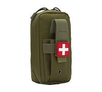 Monozoz Bolsas,Tactische Admin Beutel,IFAK ED C EMT Primeros Auxilios Bag Trauma Outdoor Survival Travel Camping Senderismo Caza Hogar Emergencia Primeros Auxilios Kit Holder Bag, verde militar, ver