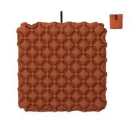 Monozoz Cojín de asiento de camping, asiento de estadio, silla de oficina, almohadilla de coche, inflable, para camping, gradas o almohadilla de vidrio, tamaño inflado: 60 x 60 x 5 cm