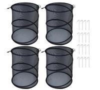 Monozoz Cubierta desplegable para plantas, 4 cubiertas de malla para plantas de jardín, jaula plegable transpirable de 19.7 x 13 pulgadas, a prueba de animales, para frutas y camas elevadas de fresas