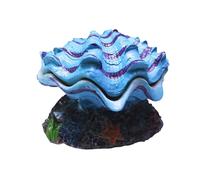 Monozoz Cueva para pecera, decoración de hábitat de acuario de concha, decoración acuática para tanques de esquina de agua dulce salada, hogar, dormitorio, terrario, escuela, restaurante