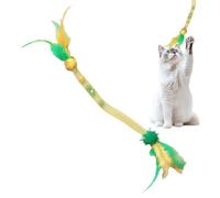 Monozoz de cuerda para gatos, cuerda masticable con hierba gatera, cordón elástico de aroma natural con campana para parque, viajes, sala de estudio, sala de estar, dormitorio, animales