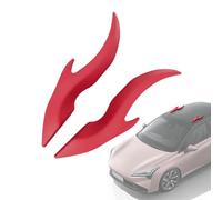 Monozoz Decoración para techo de coche, 1 par de adhesivos para todo tipo de clima, decoración exterior de coche, cuernos de dragón, para salidas familiares de Halloween, viajes diarios, viajes por