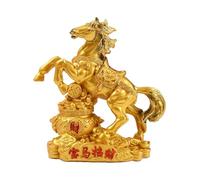 Monozoz Estatuas de caballo para decoración del hogar, decoración de mesa de arte chino de resina 2026, escultura de animal del año del caballo, para dormitorio, lugar de trabajo, estantería, armario
