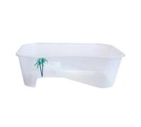 Monozoz Hábitat de tortugas - Hábitat de reptiles pequeños | Tanque de tortuga pequeño con tapa, terrario de acuario de tortuga con lugar para tomar el sol para tortugas cangrejos de río