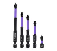 Monozoz Juego De Brocas Magnéticas - Juego de Destornilladores Eléctricos Magnéticos | Accesorios Metálicos De 5 Piezas Adaptador Para Llaves De Impacto Y Extensiones De Seguridad