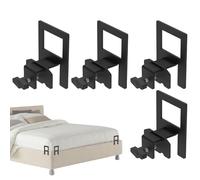 Monozoz Juntas de colchón para marco de cama de metal, tapones de colchón para evitar resbalones, juntas ajustables de acero al carbono para renovación del hogar, dormitorio, hotel, dormitorio