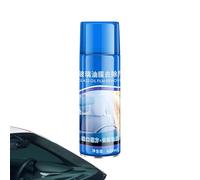 Monozoz Limpiador de película de para parabrisas de coche, limpiador de película de de vidrio para parabrisas con esponja y toalla, 450 ml, spray de limpieza de espuma antivaho para