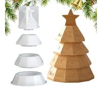 Monozoz Moldes de silicona - Molde de proyecto de arte para principiantes, estatua de árbol de Navidad, molde de silicona | para el hogar, escuela, aula, fiesta, parejas, niños, adultos, familia