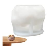 Monozoz Moldes de silicona para velas, herramientas antiadherentes para manualidades de ángeles, moldes de jabón de silicona de ángel, para arcilla, yeso, resina, jabón, cera, chocolate, fiestas