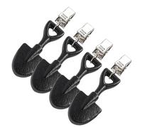 Monozoz Pesos para Manteles de Mesas Exteriores | 4 Piezas Colgantes Metálicos Antiviento Alta Resistencia,soporte colgador con forma de una pala para mantel | Para El Patio Picnic Jardín Camping Boda