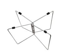 Monozoz Soporte plegable para nevera, antihumedad, con bolsa de transporte, antideslizante, plegable, marco de cubo de acero inoxidable para patio