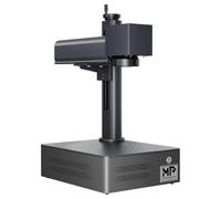 Monport Grabador Láser de Fibra GM 30W, LightBurn Compatible, Alta Velocidad de 10000mm/s, Grabado de Metal 2,5D, 150x150mm Área de Trabajo, BSLcad Incluido, Corte Láser para Oro Plata Metal Madera