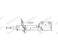 MONROE Amortiguador De Gas Compatible Para Ford Kuga III DFK