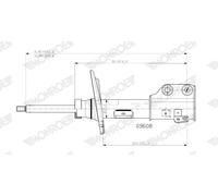 MONROE Amortiguador Delantero Izquierdo para Opel Corsa F P2JO Peugeot 208 II Ub