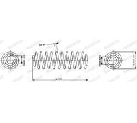 MONROE SUSPENSION SPRING | SE3420 | REAR | FOR CITROËN C2 2003-2017 | OE-MATCHING QUALITY | RIDE COMFORT & STABILITY