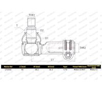 MONROE TIE ROD END | L92G02 | OE-MATCHING QUALITY | PRECISE STEERING CONTROL
