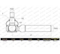 MONROE TIE ROD END | L97G23 | OE-MATCHING QUALITY | PRECISE STEERING CONTROL