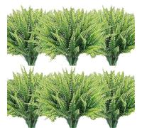 Monromall Ferns-Monromall Artificial Ferns for Outdoors,Easyfort Artificial Flowers-Grow Habity Uv Resistant Lifelike Artificial Boston Fern,Large Lifelike Artificial Ferns for Outdoors (18)