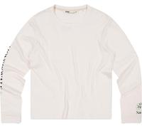 Mons Royale - Camisetas mujer - Yonder Merino Organic Cotton LS W Vintage White para Mujer de Lana - Talla S - Beige Beige S
