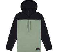 Mons Royale Offgrid Merino Fleece 1/2 Zip, jersey, hombre, verde/negro XL(54) Willow / Black