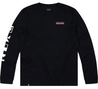 Mons Royale - Ropa de senderismo - Icon Merino LS M Black de Lana - Talla L - Negro Negro L