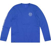 Mons Royale - Ropa de senderismo - Icon Merino LS M Ultramarine de Lana - Talla L - Azul Azul L
