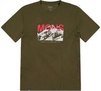 Mons Royale - Ropa de senderismo - Icon Merino T-Shirt Dark Olive de Lana - Talla L - Caqui Caqui L