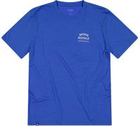 Mons Royale - Ropa de senderismo - Icon Merino T-Shirt Ultramarine de Lana - Talla L - Azul Azul L
