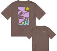 Mons Royale - Ropa de senderismo mujer - Icon Merino T-Shirt W Walnut para Mujer de Lana - Talla L - Marrón Marrón L