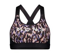 Mons Royale - Ropa de senderismo mujer - Stella Merino X-Back Bra W Rock Leopard/Black para Mujer de Lana - Talla S - Negro Negro S