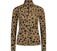 Mons Royale - Ropa interior térmica mujer - Cascade W Merino Base Layer 1/4 Zip Long Sleeve Aoraki Lily Toffee para Mujer de Lana - Talla S - Marrón Marrón S