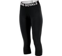 Mons Royale - Ropa interior térmica mujer - Cascade W Merino Base Layer 3/4 Legging Black para Mujer de Lana - Talla S - Negro Negro S
