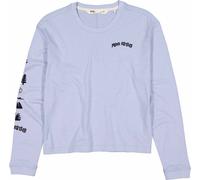 Mons Royale - Ropa interior térmica mujer - Yonder W Merino Organic Cotton Long Sleeve Frost para Mujer de Lana - Talla M - Azul Azul M