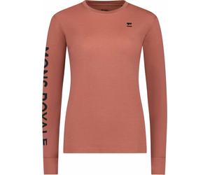 Mons Royale - Ropa interior térmica mujer - Yotei W Merino Classic Long Sleeve Canyon Rose para Mujer de Lana - Talla L - Rosa Rosa L
