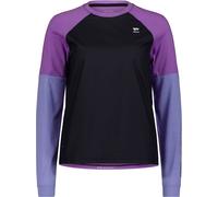 Mons Royale - Ropa MTB mujer - Tarn Merino Wind Jersey W Skyline/Bloom/Black para Mujer de Lana - Talla S - Púrpura Púrpura S