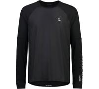 Mons Royale - Ropa MTB - Tarn Merino Wind Jersey M Black de Lana - Talla L - Negro Negro L
