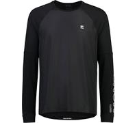 Mons Royale - Ropa MTB - Tarn Merino Wind Jersey M Black de Lana - Talla M - Negro Negro M