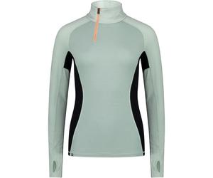 MONS ROYALE W Olympus Half Zip - Mujer - Verde / Negro - talla XS- modelo 2025
