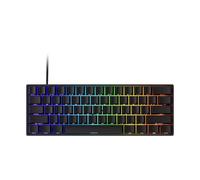 MONSGEEK Teclado para Juegos FUN60 Pro de gatillo rápido, Interruptor magnético 8k SP, Teclado HE, con Cable, 60% Negro Brillante (Interruptor magnético antirreflejos, diseño Estadounidense)