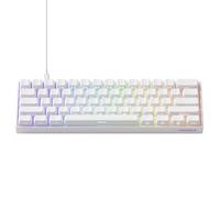 MONSGEEK Teclado para Juegos FUN60 Pro de gatillo rápido, Velocidad de escaneo de 16K, Interruptor magnético SP, Teclado HE con Cable, 60% Blanco Brillante (Interruptor magnético antirreflejo)