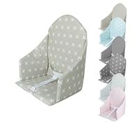 Monsieur Bébé - Cojín de asiento universal Miam con arnés para trona de bebé - 7 colores