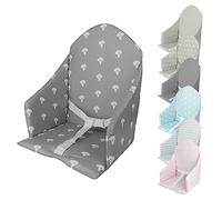 Monsieur Bébé - Cojín de asiento universal Miam con arnés para trona de bebé - 7 colores