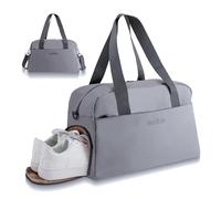 MonSiiLine Bolsa de gimnasio para mujeres y hombres, con compartimento para zapatos, bolsillo húmedo, impermeable, duradera, bolsa de viaje para deportes, gimnasio, natación, yoga, vuelo, fin de