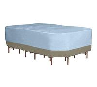 monsoon Mesa rectangular pequeña de 90 pulgadas con funda para sillas de 90 pulgadas de largo x 82 pulgadas de ancho x 32 pulgadas de alto